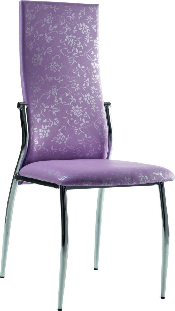 Стул терминал c905 нежно-сиреневый с узором 01-9050