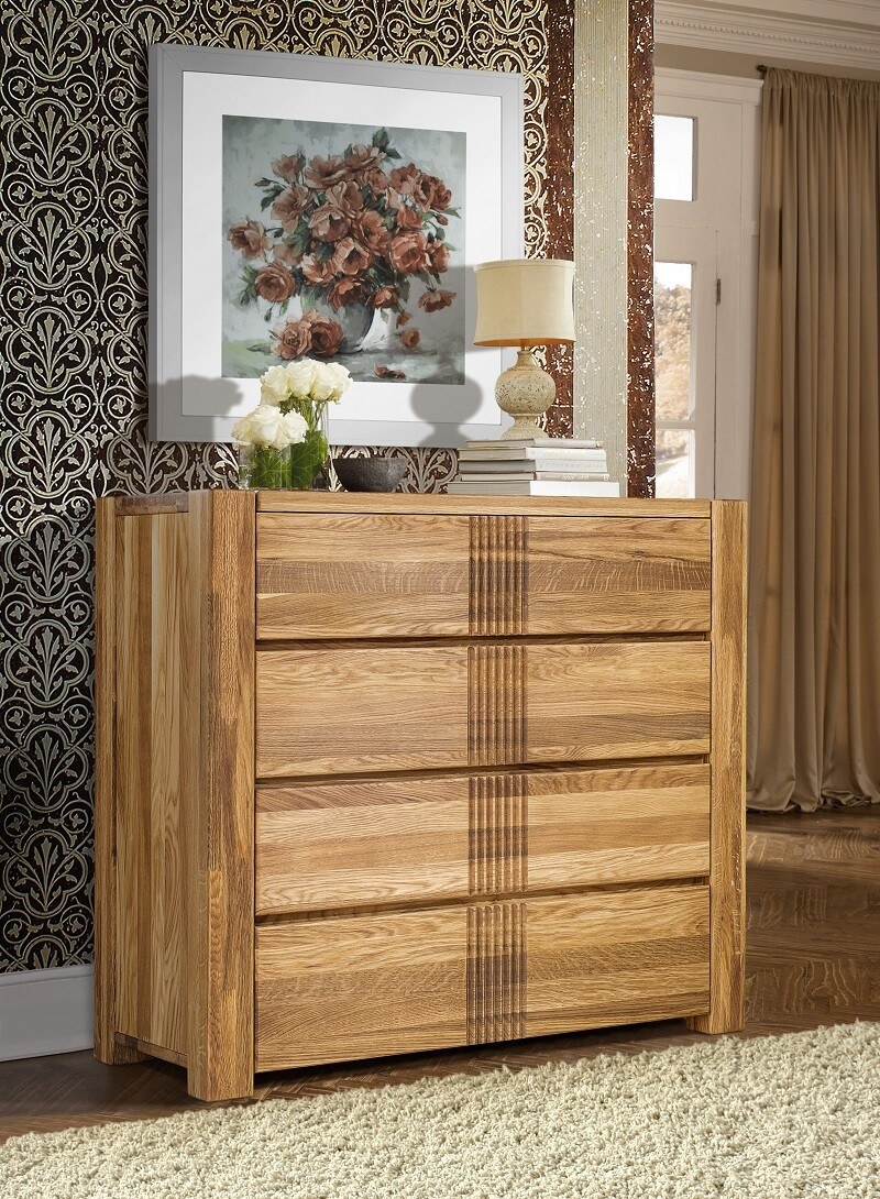 Дубовый комод в скандинавском стиле (73 фото)