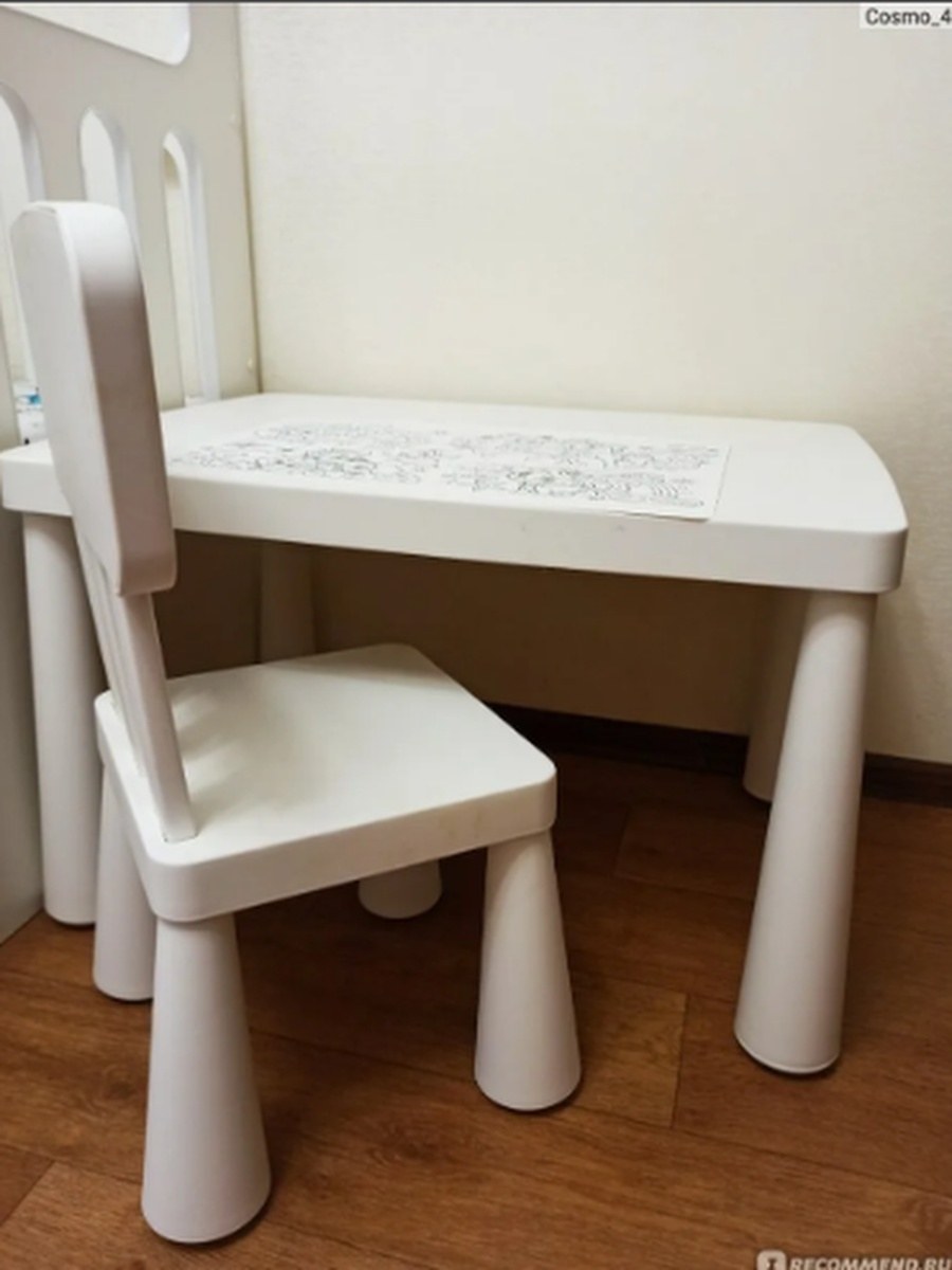 Стульчик маммут ikea белый