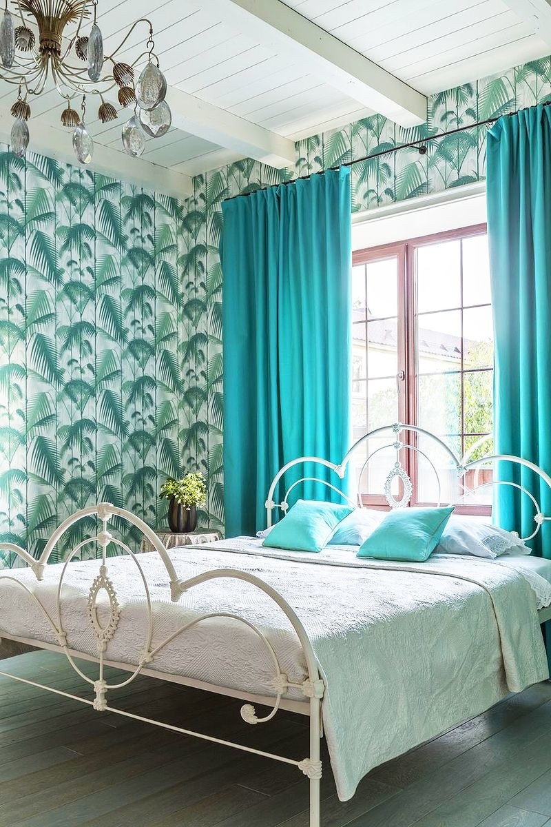 Бирюзовая спальня