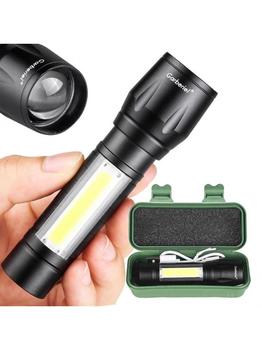 Ручной аккумуляторный фонарь led t6