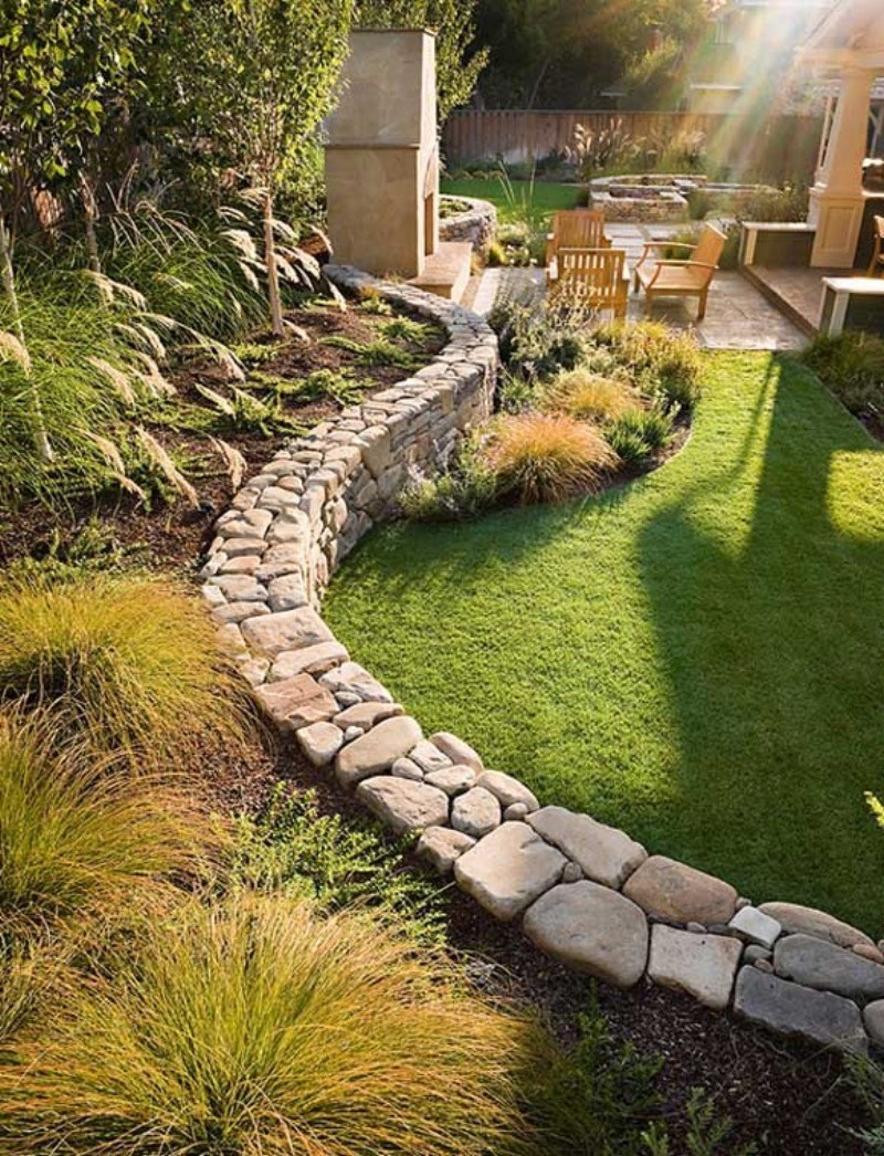 Террасирование бетонная подпорная стена