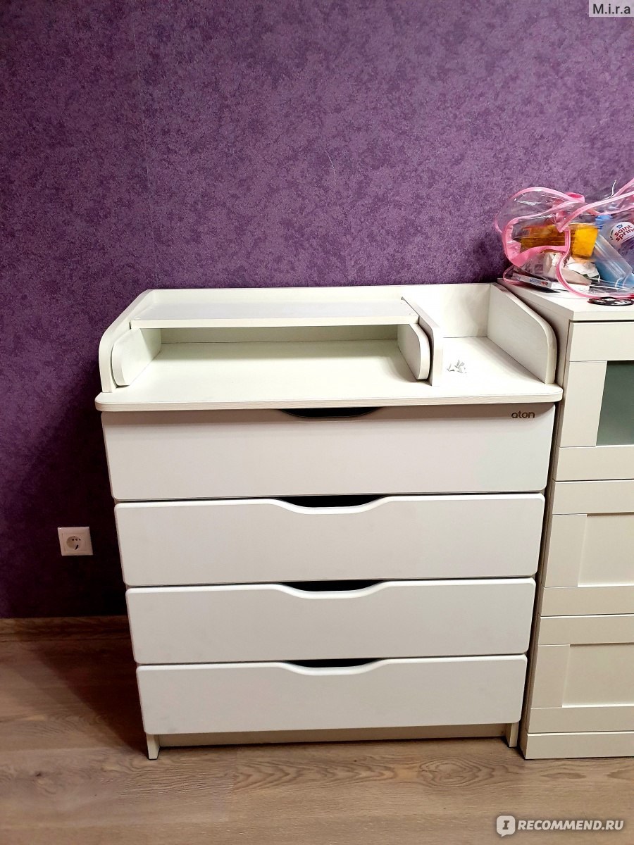 Комод Aton с пеленальным столиком без ручек