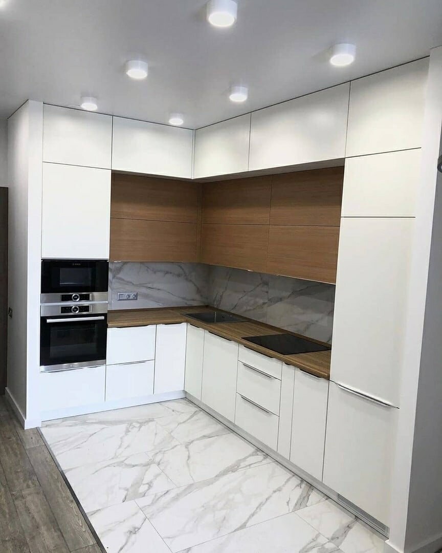 Кухня белый глянец