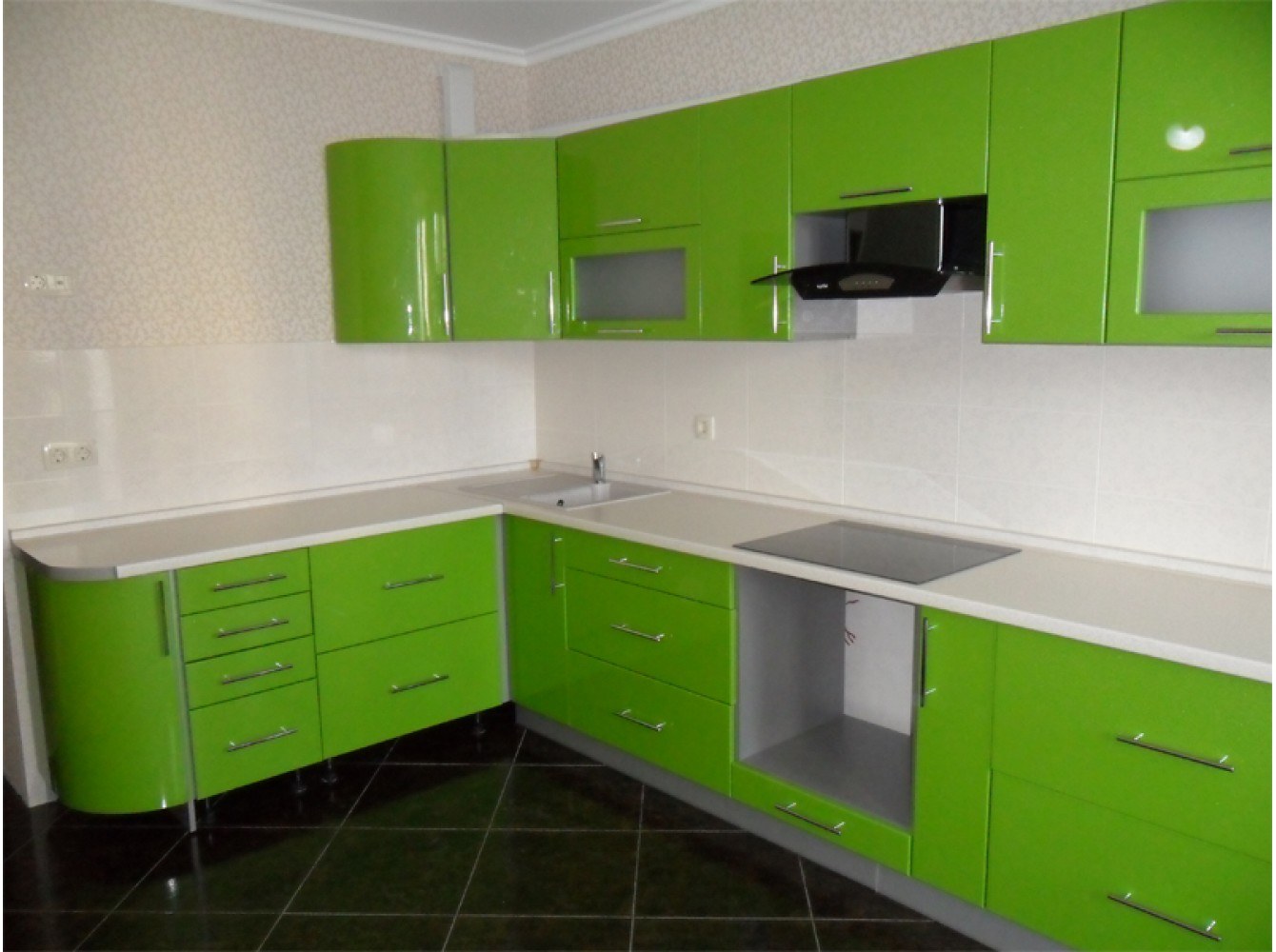 Кухонный гарнитур угловой цвет. Кухонный гарнитур зеленый. Кухни салатовые. Кухонный гарнитур зеленого цвета. Зеленая угловая кухня.