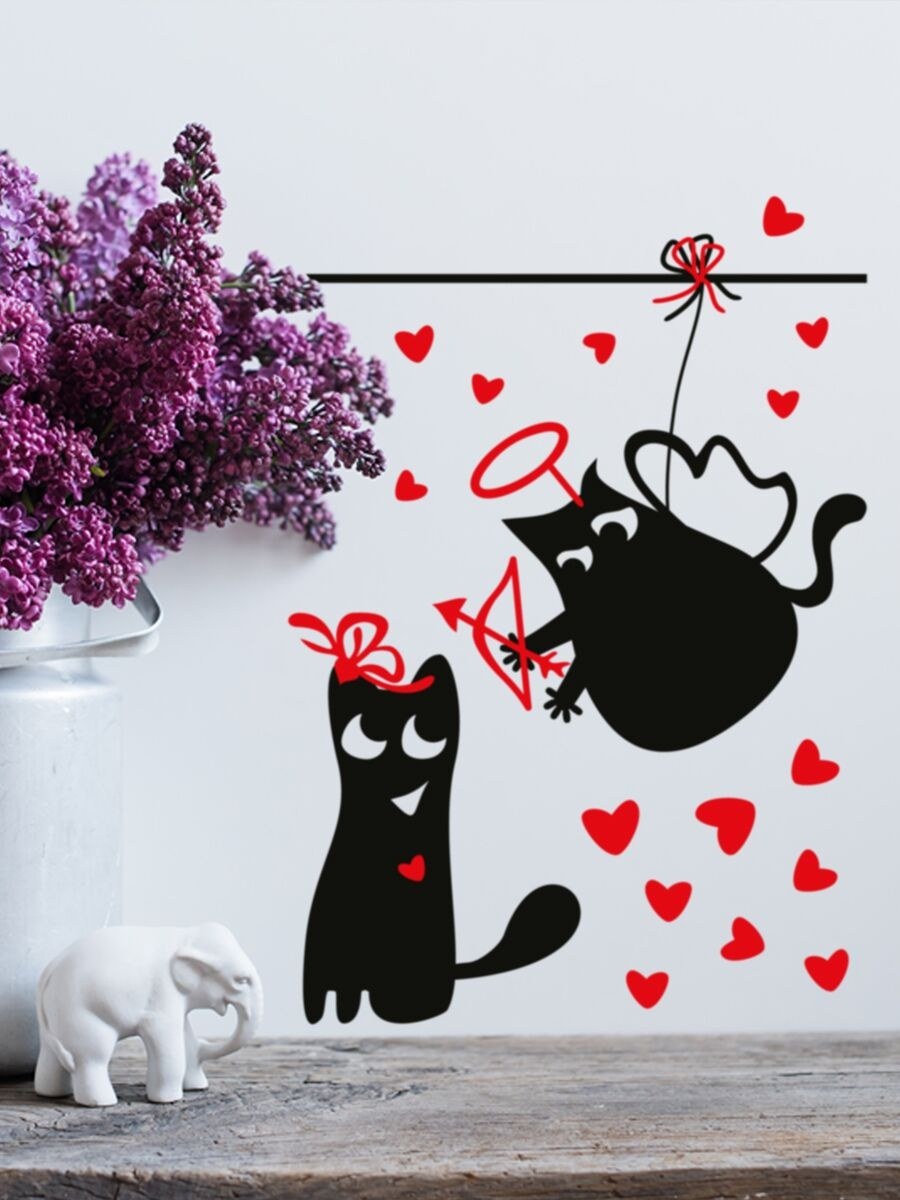 Наклейка на дверь собака