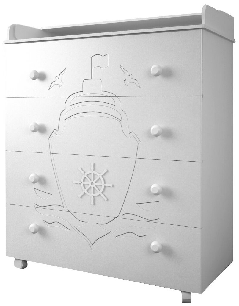 Детский комод Nuovita Fulgore, Bianco/белый