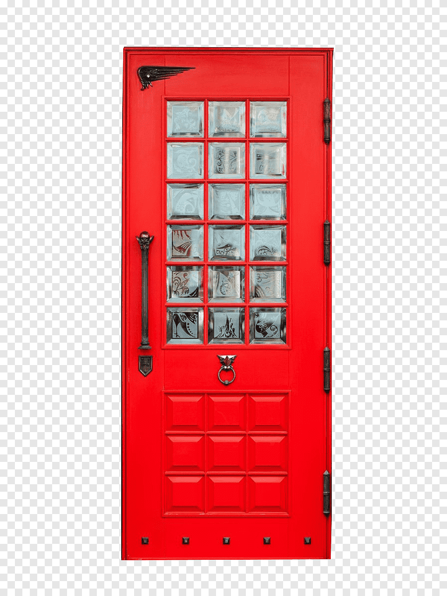 Дверь на Красном фоне