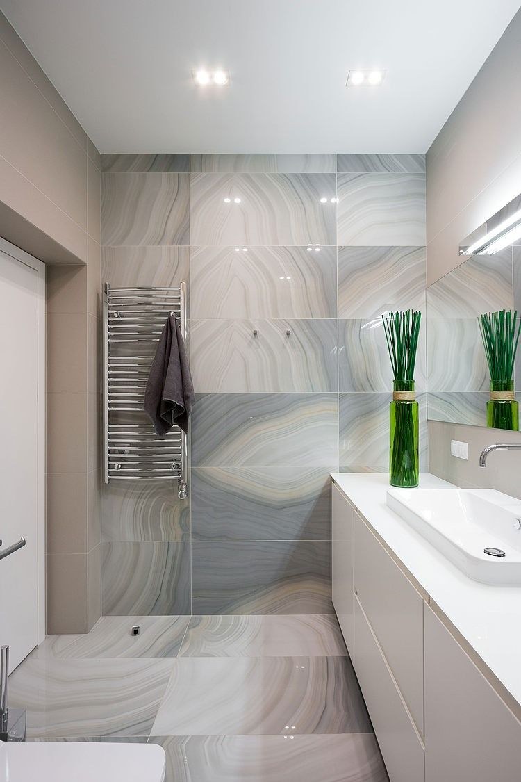 Маленькая ванная комната в стиле Минимализм