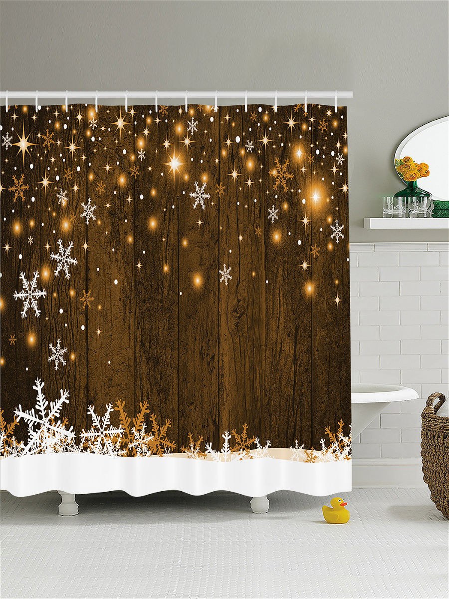 Занавески со снежинками