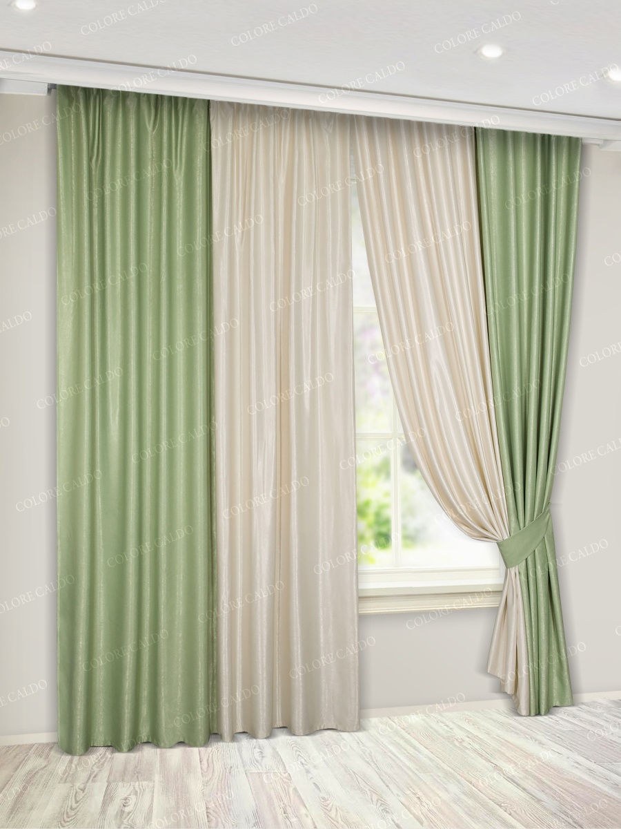 Комплект штор Zlata Korunka кремовый