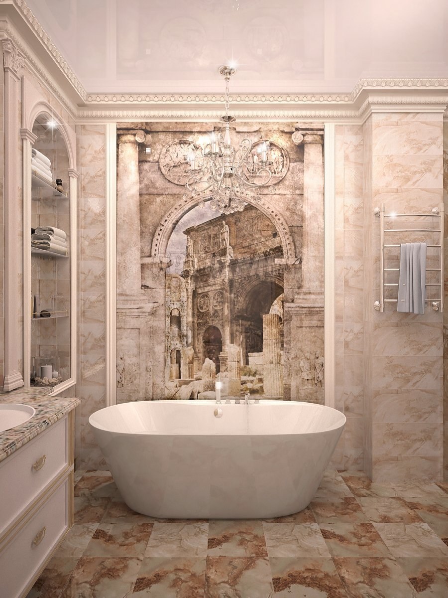 Ванная в греческом стиле