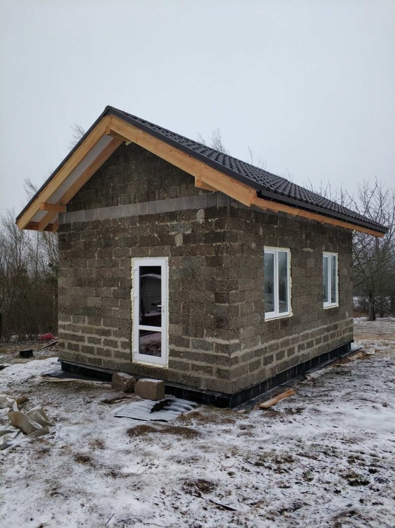 Дом из арболита 6 на 8