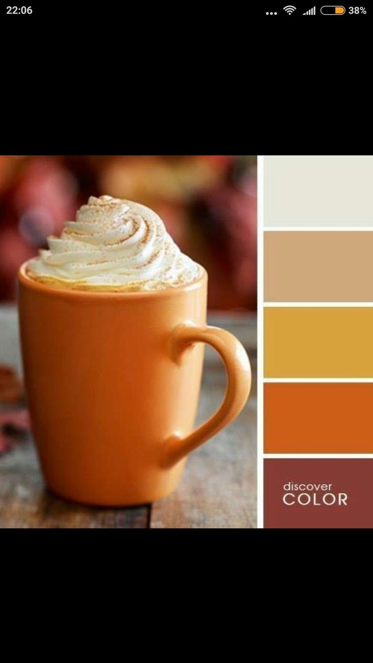 Цветовые сочетания капучино