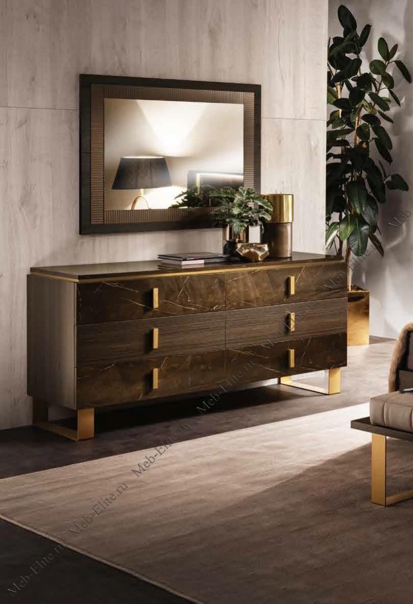 Комод низкий большой arredo Classic adora Essenza, 6 ящиков