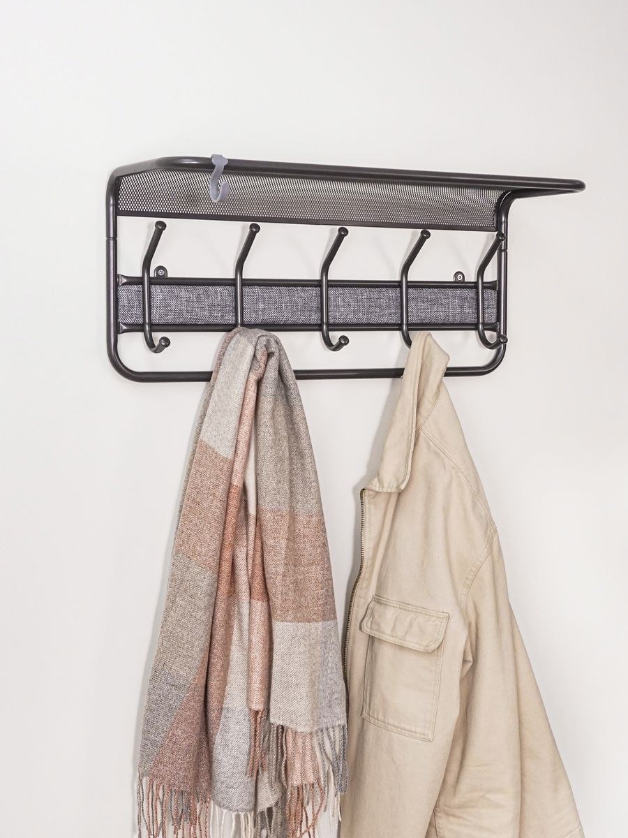 Вешалка настенная "норма 5" (5 крюч.) 48х8х16,5см (белый) вн24б ЗМИ 808066