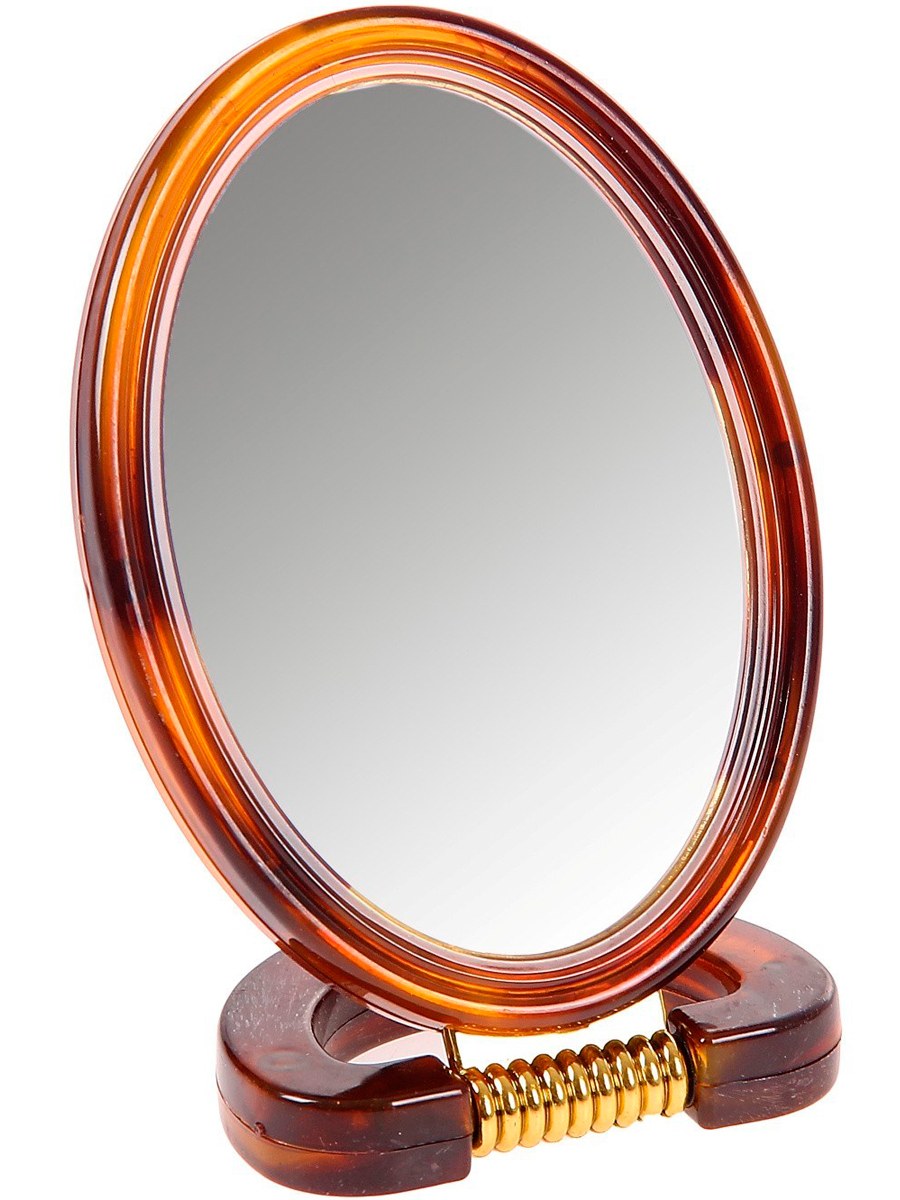 1042558 Зеркало настольное на подставке "янтарь 6х9см 1042558
