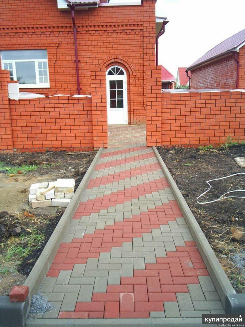 Кладка тротуарной плитки