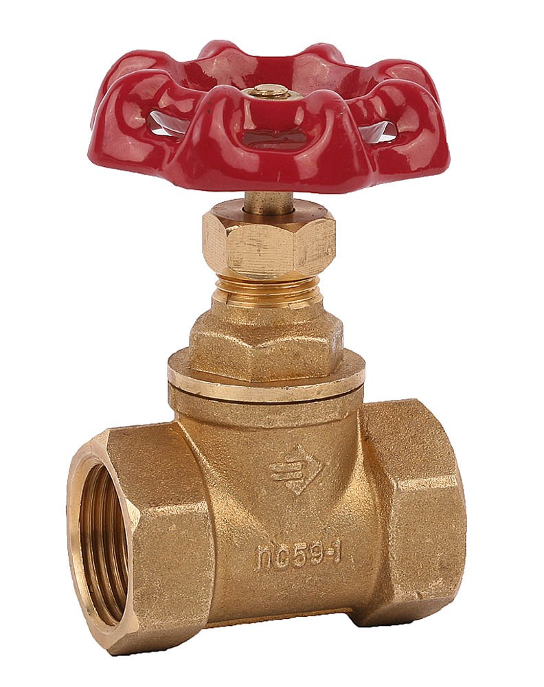 ЗУБР 1/2", кран вентильный латунный 51210-1/2