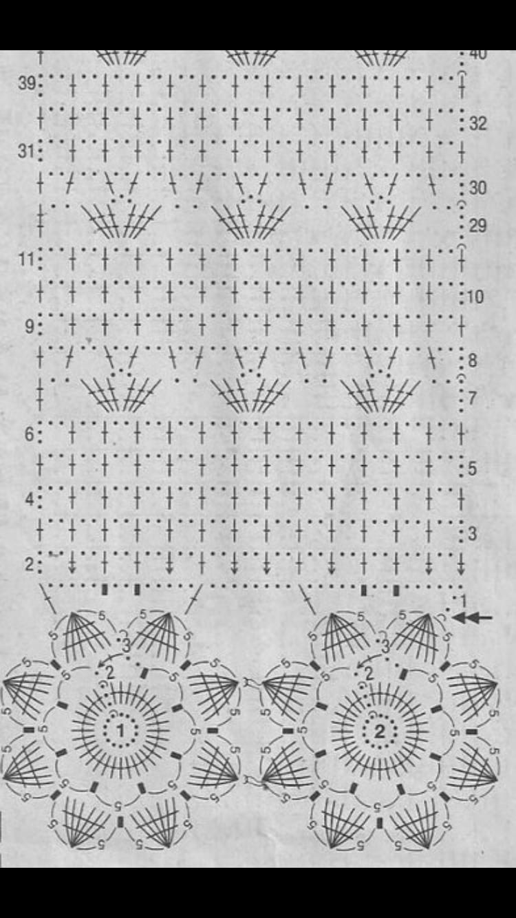 Ажурные шторы крючком со схемами