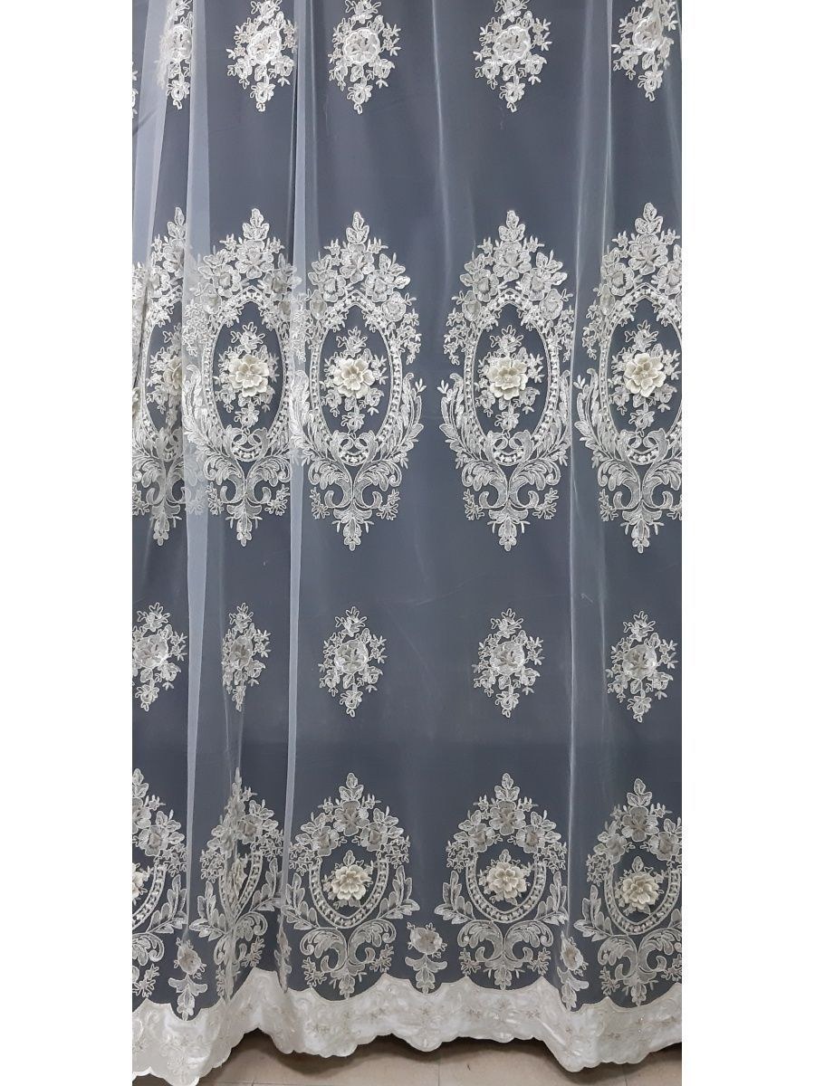 Легендарный тюль со снежинками (62 фото)