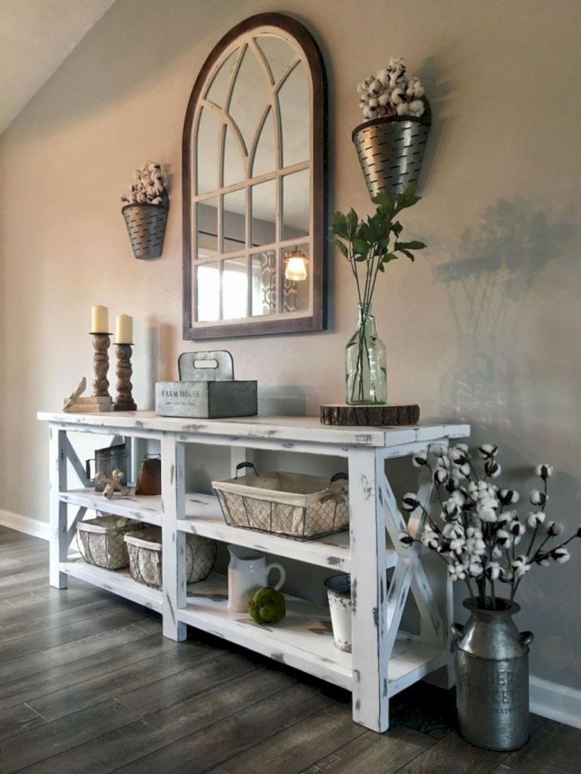 Консоль в рустикальном стиле