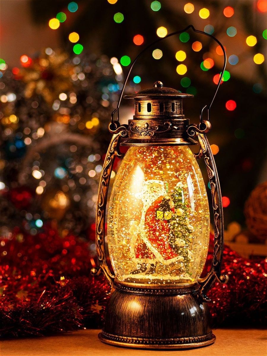 Светильник фонарик новогодний