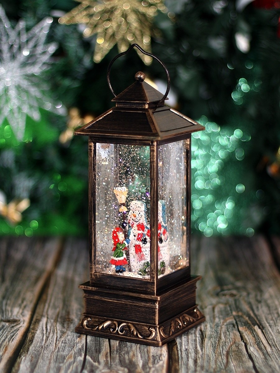 Новогодний музыкальный фонарь