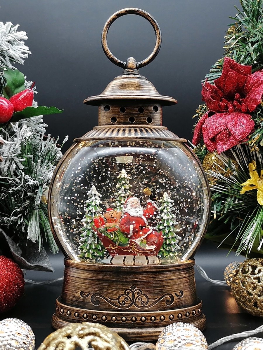 Новогодний светильник фонарь