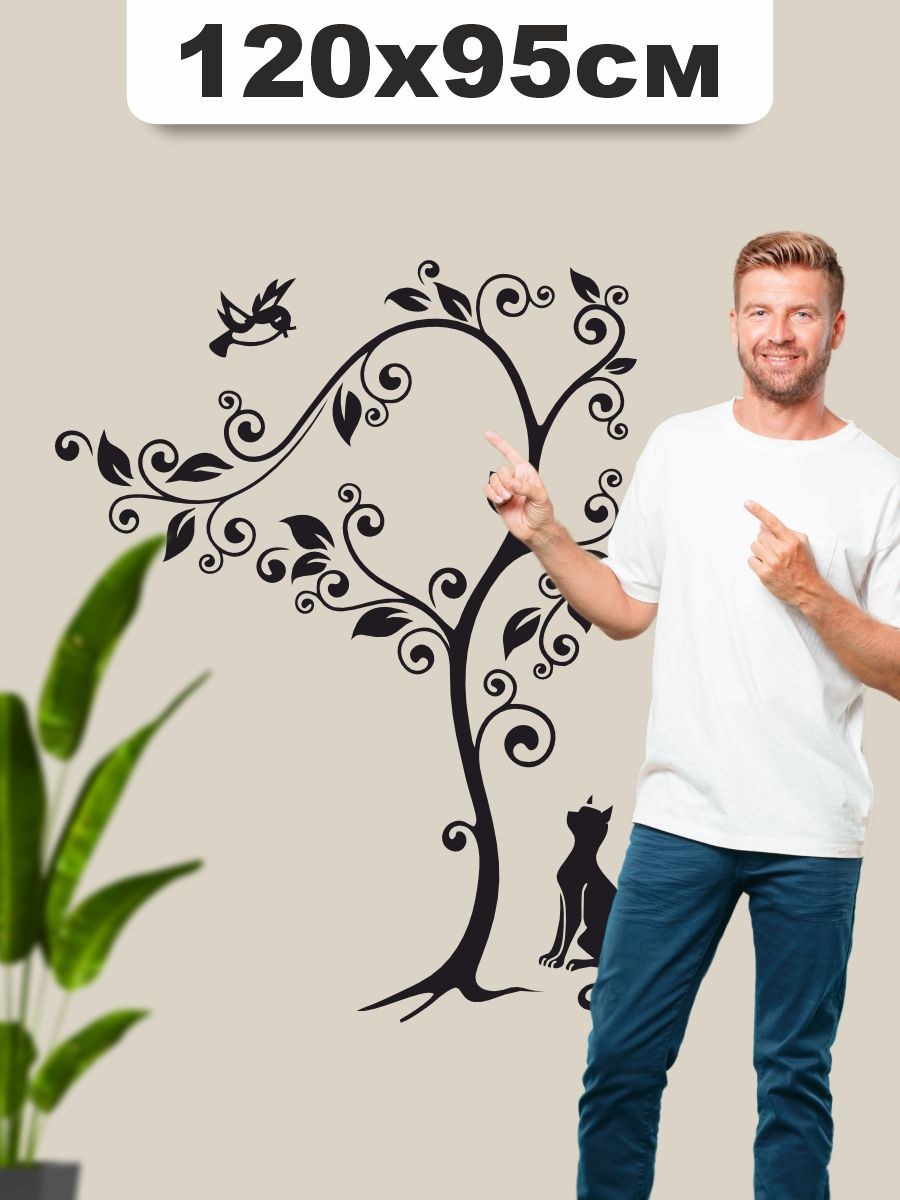 Декоративные узоры на стене