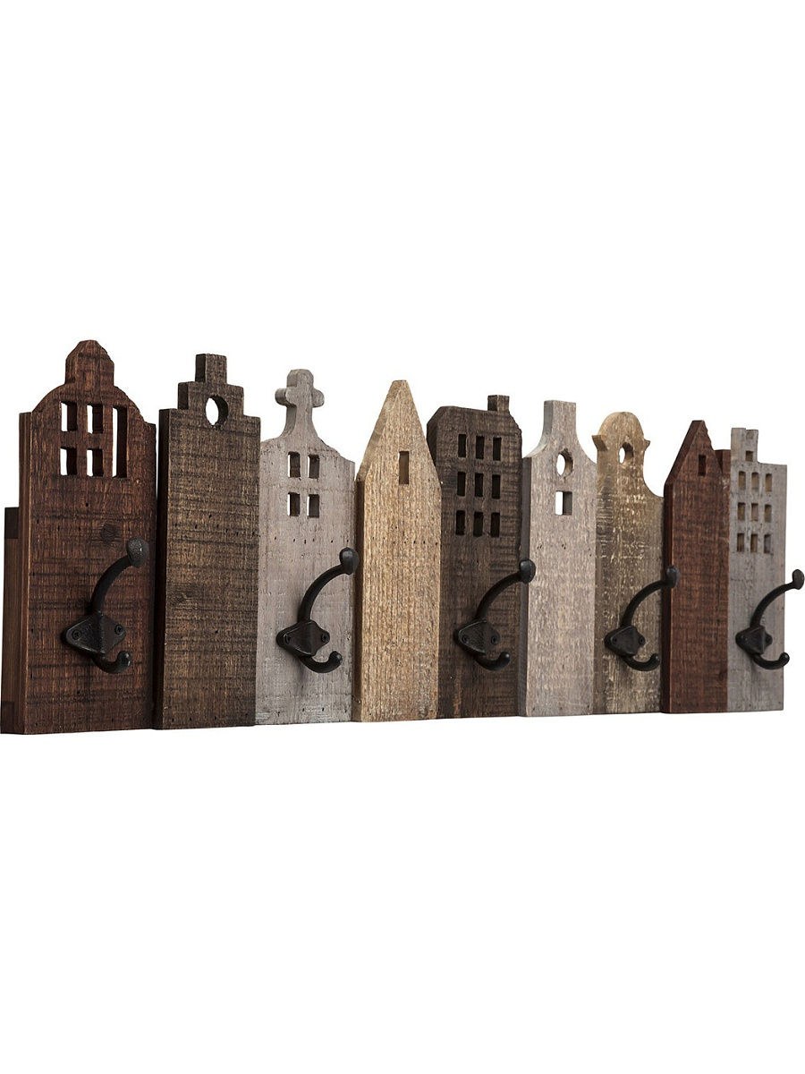 Вешалка из дерева настенная