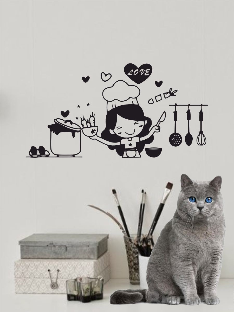 Большая интерьерная наклейка на холодильник (74 фото)