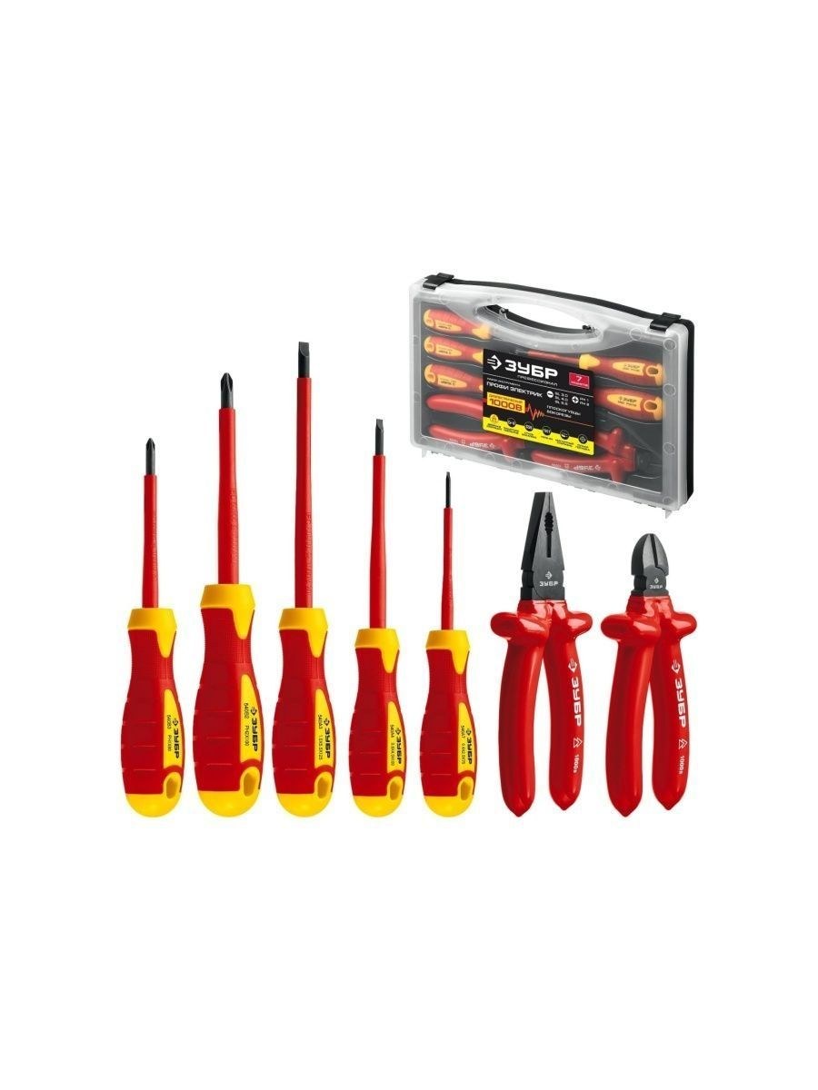 Набор электромонтажного инструмента красный (67 фото)