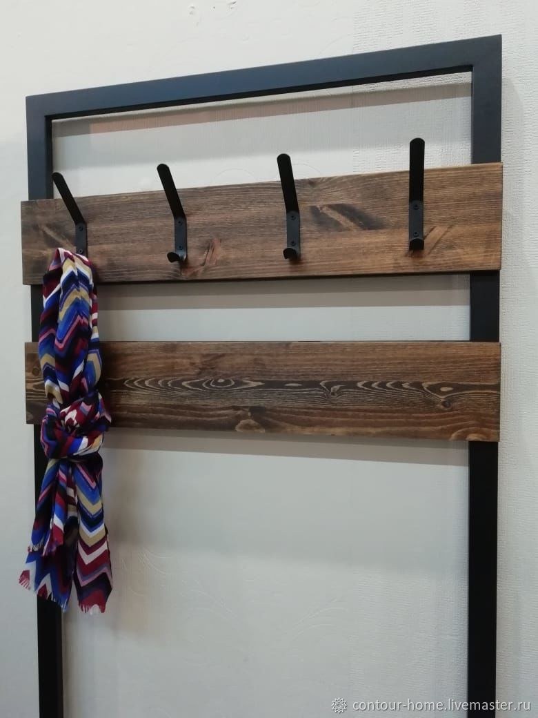 Вешалка настенная лофт