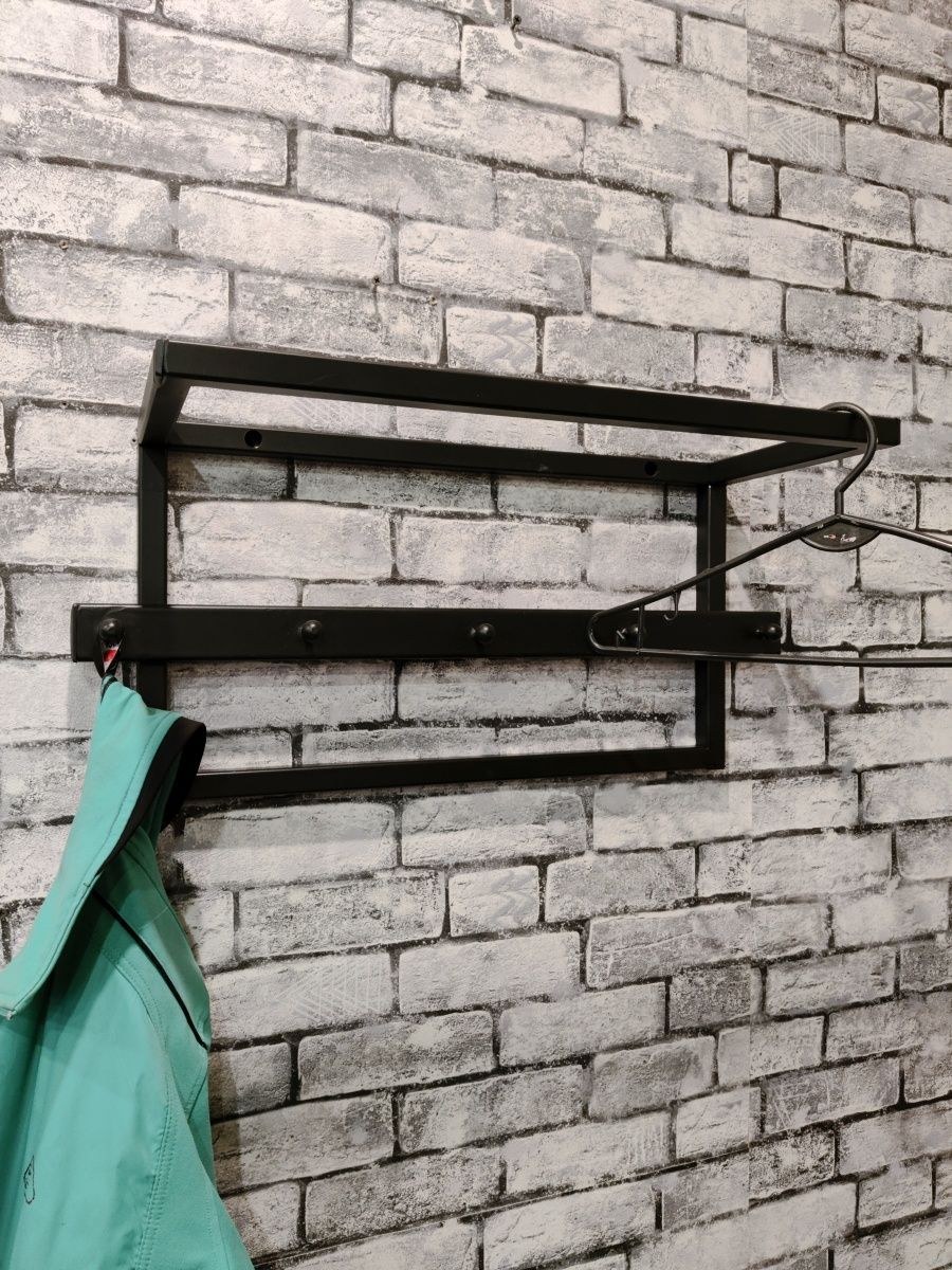 Вешалка настенная в стиле лофт (74 фото)