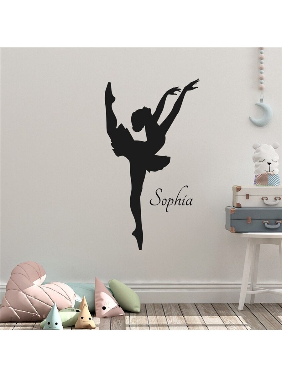 Наклейка на стену балерина