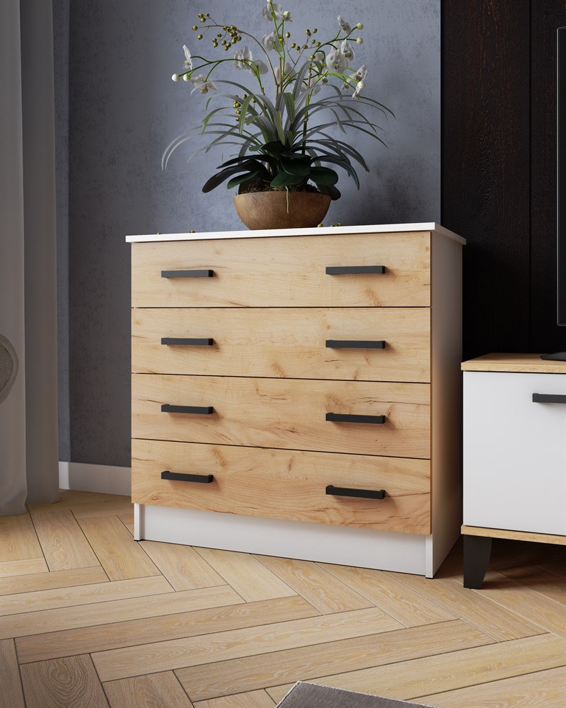 Комод км-1 Микон белый