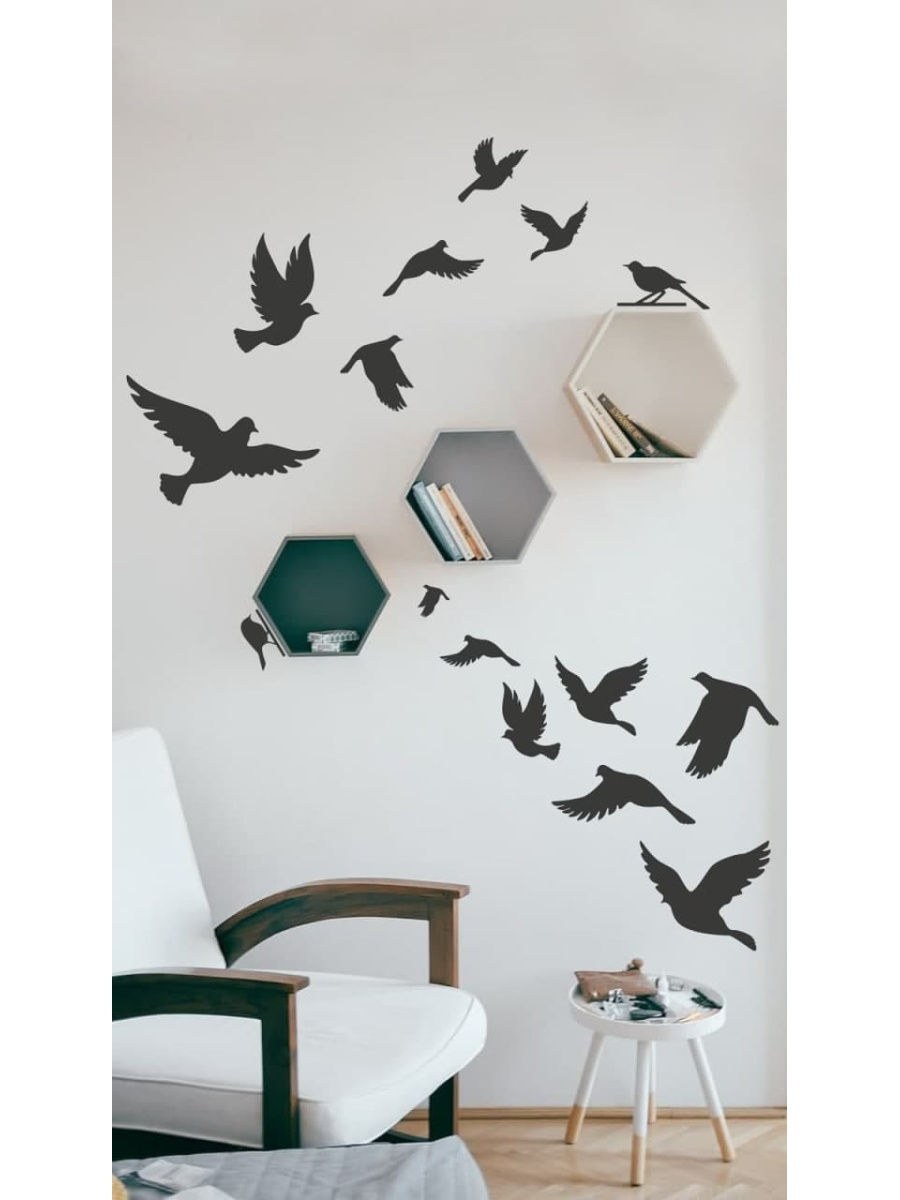Интерьерная наклейка птицы