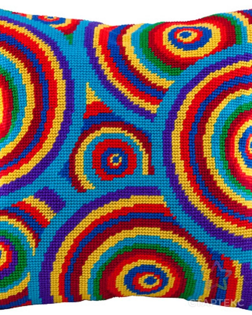 Подушка из остатков пряжи