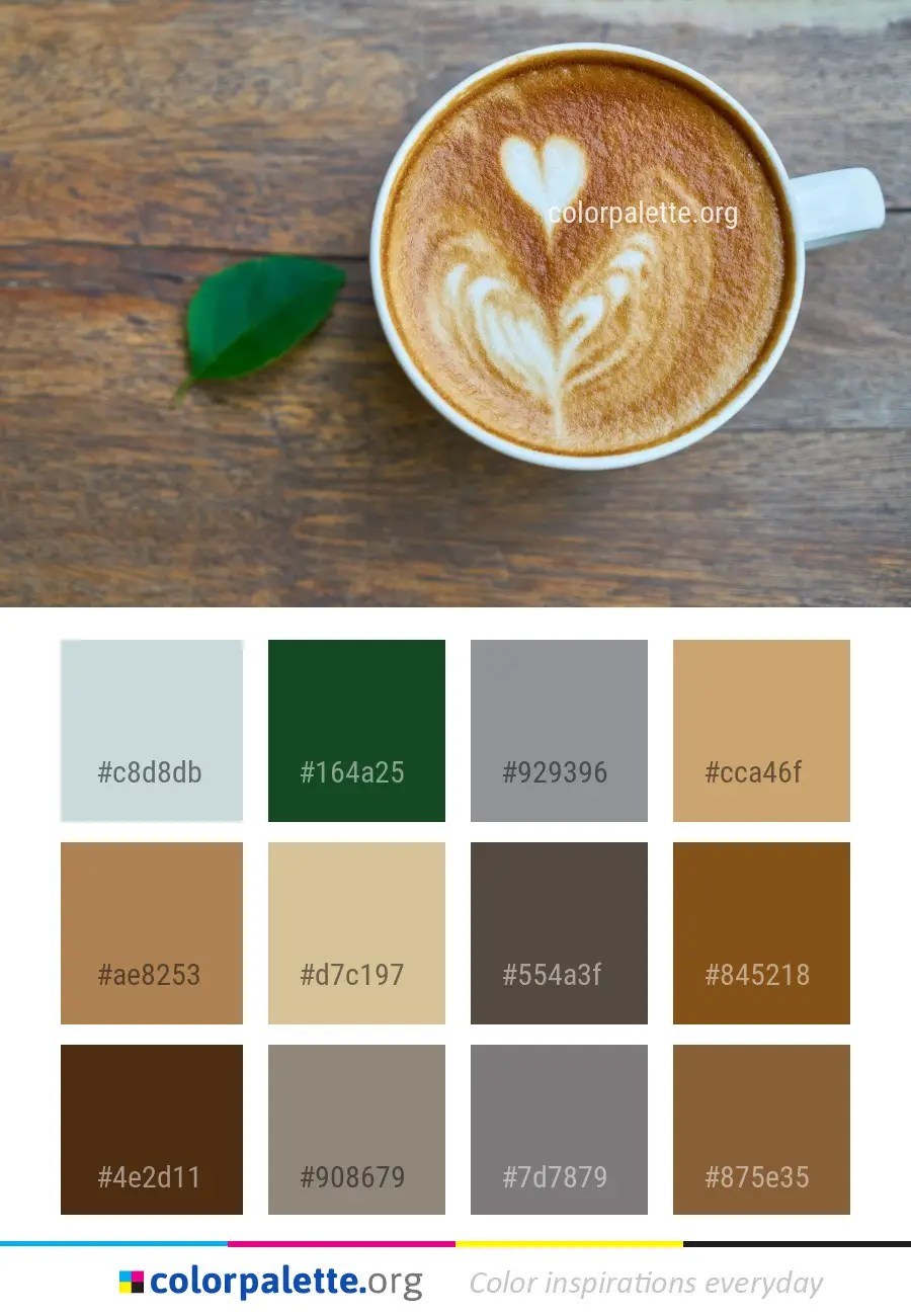 Сочетание цветов капучино