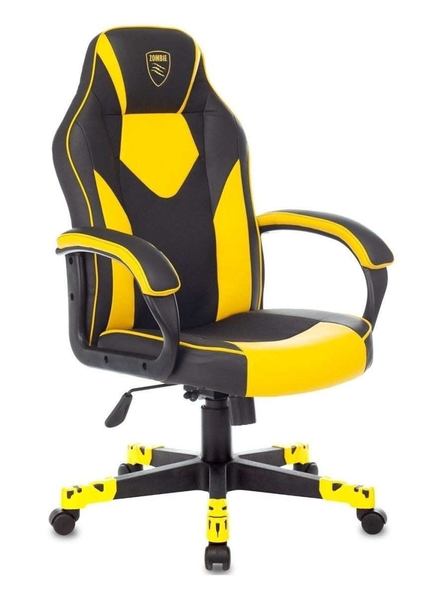 Компьютерный стул желтого цвета (65 фото)