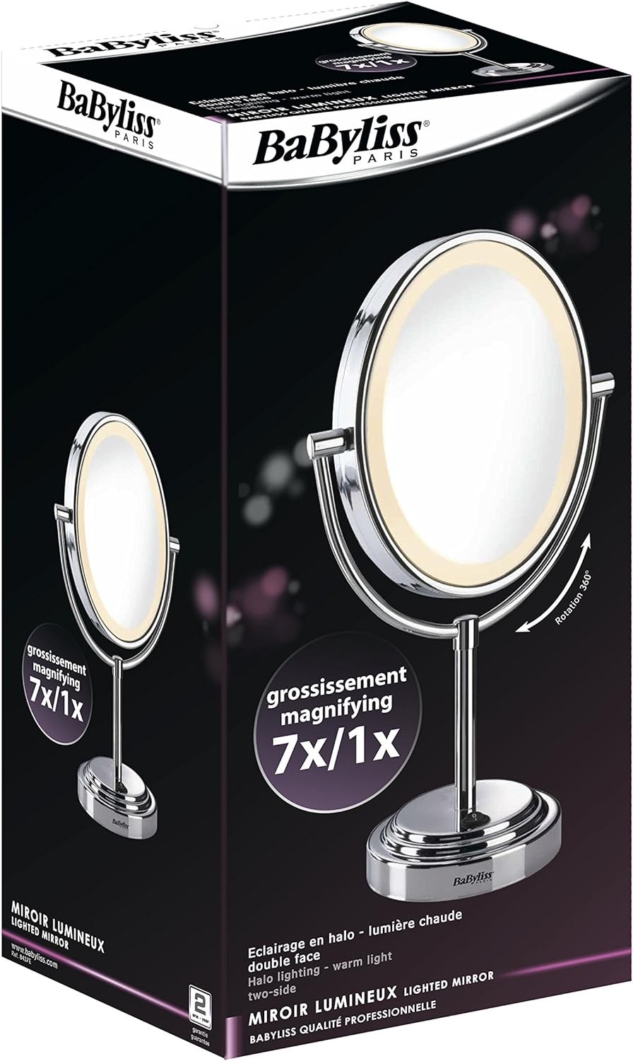 +BABYLISS +8437e +Kosmetikspiegel +7-fach +mit +Beleuchtung +Oval купить