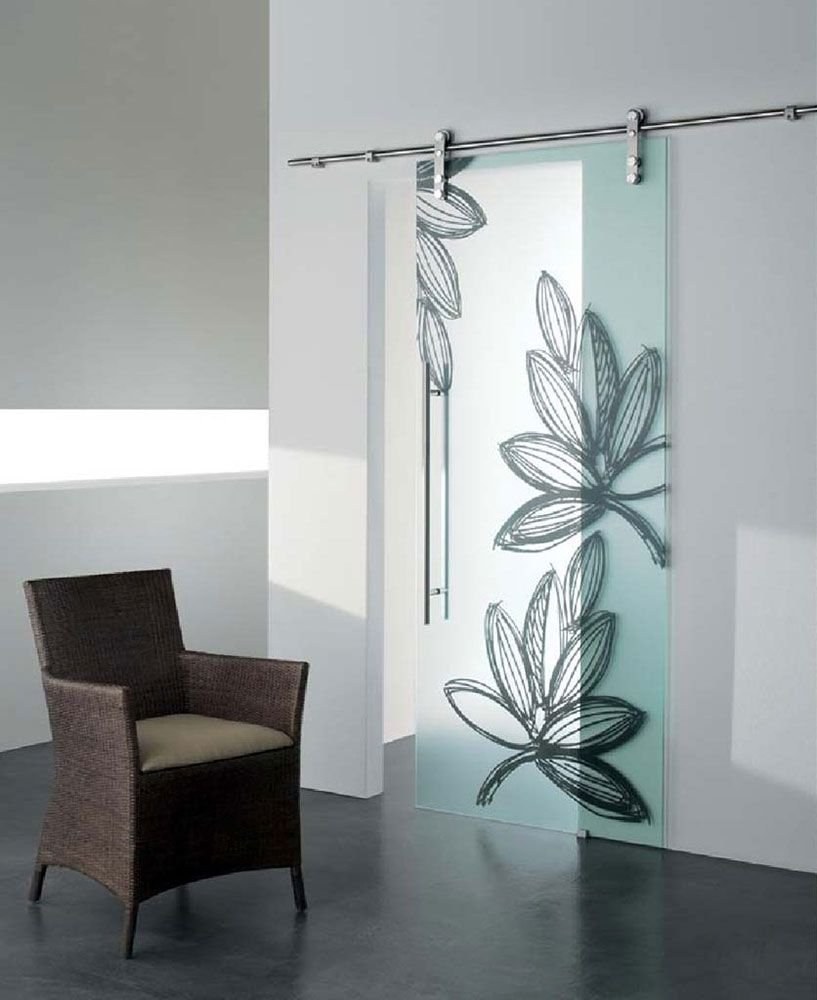 Стеклянная дверь