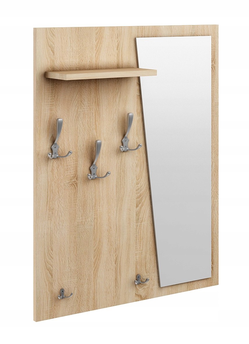 Вешалка настенная с зеркалом