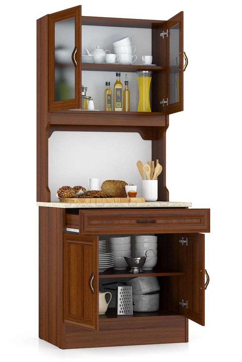 Буфет мебельный двор 800 орех