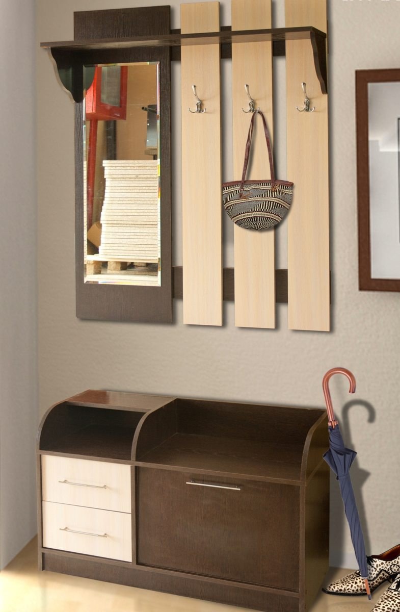 Прихожая (тумба с зеркалом) Ната-Лина