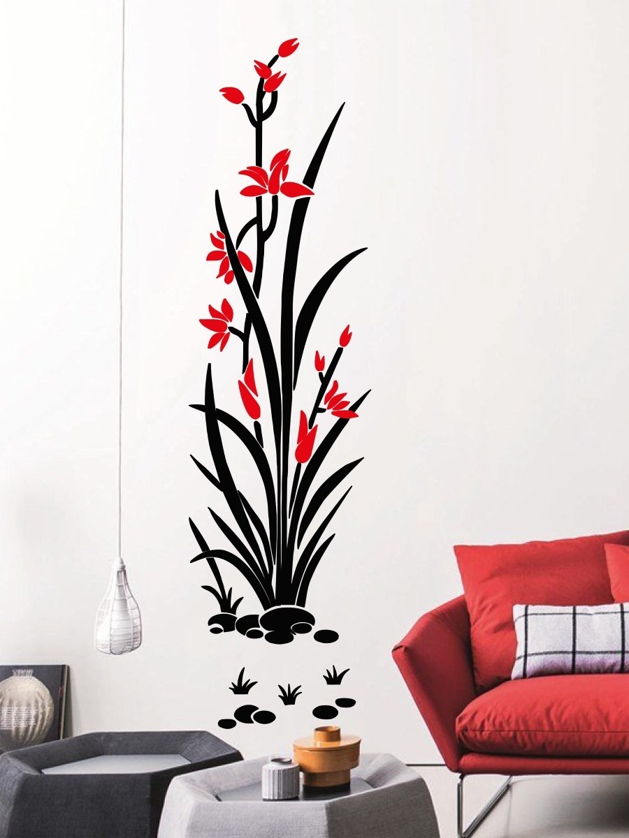 Картина черно-белая для интерьера китайский стиль