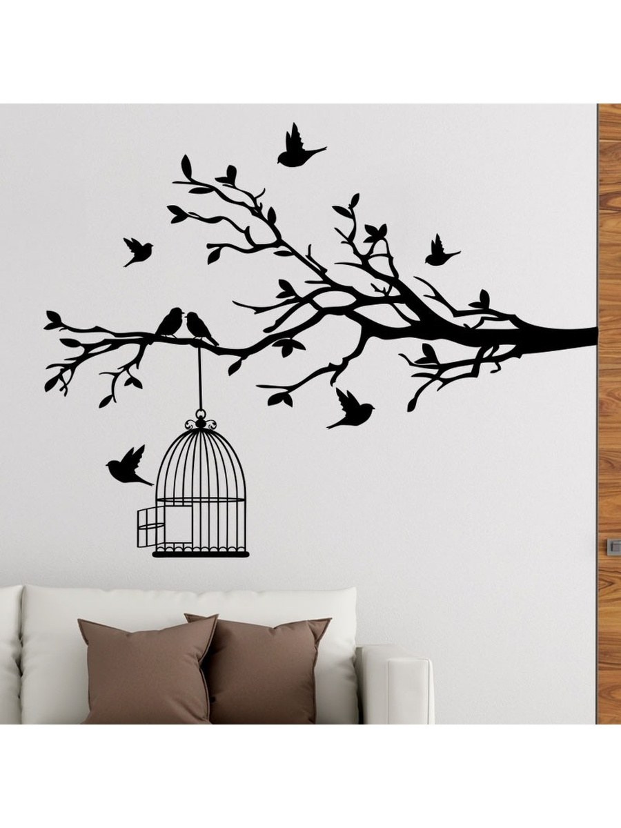 Интерьерная наклейка птицы