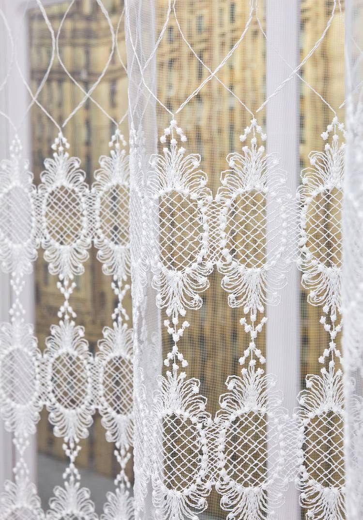 Лен с органзой