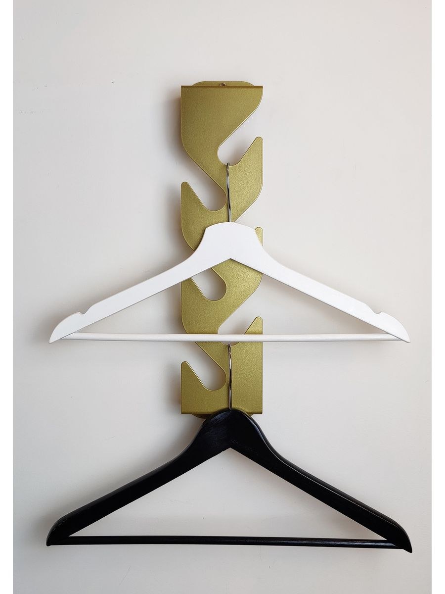 Вешалка настенная золото (63 фото)